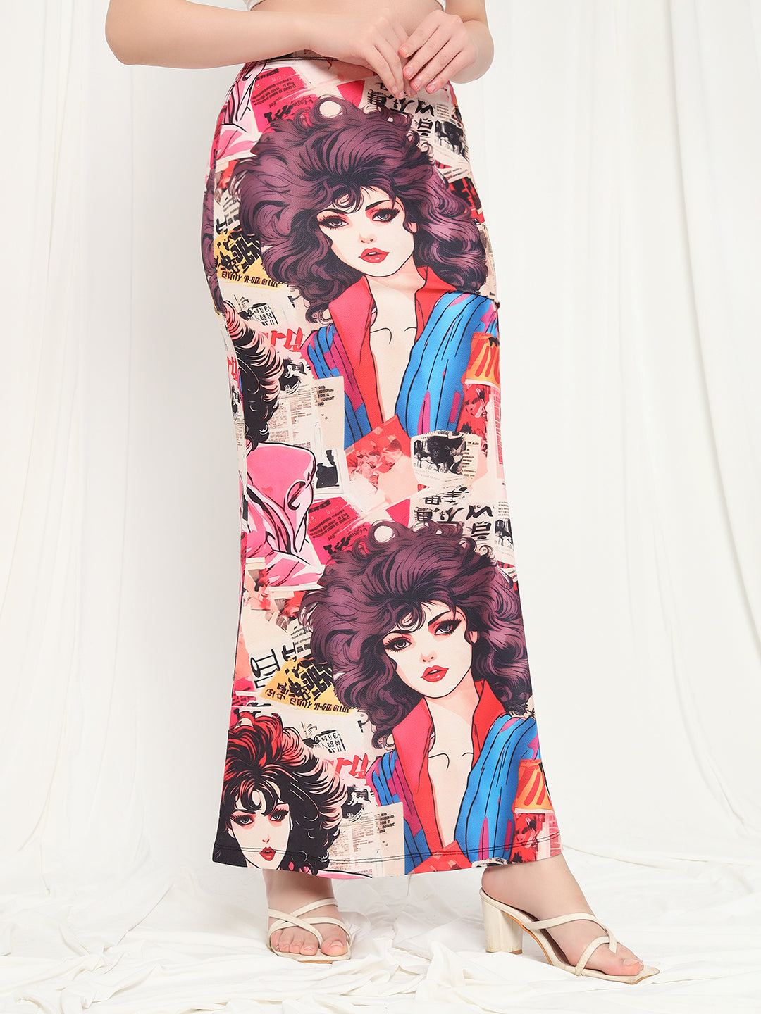 TANDUL Women Printed Straight Multicolor Skirt