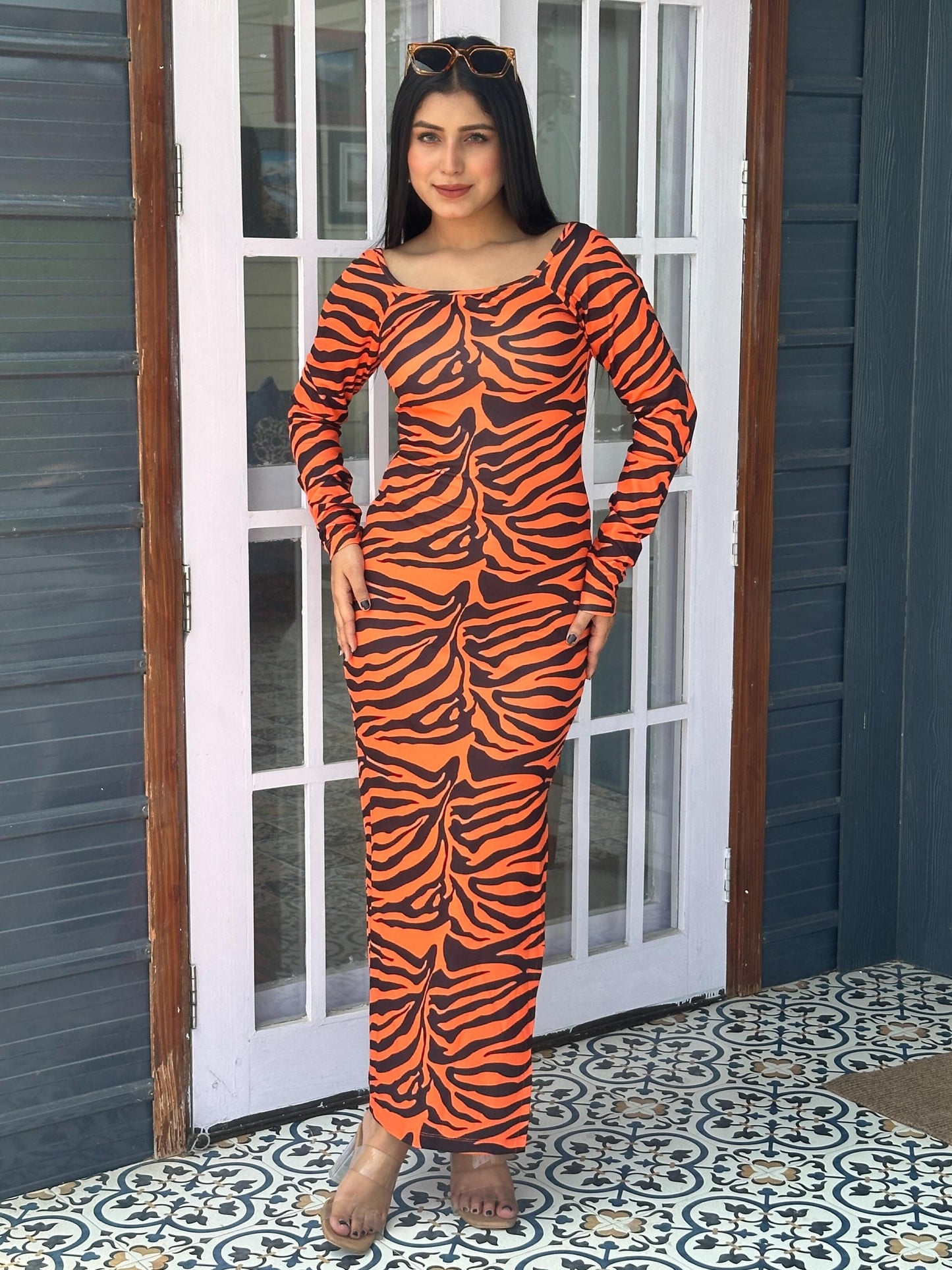 TANDUL Women Zebra Printed Bodycon Dress
