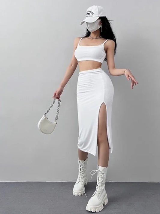 TANDUL Women Bodycon White Dress