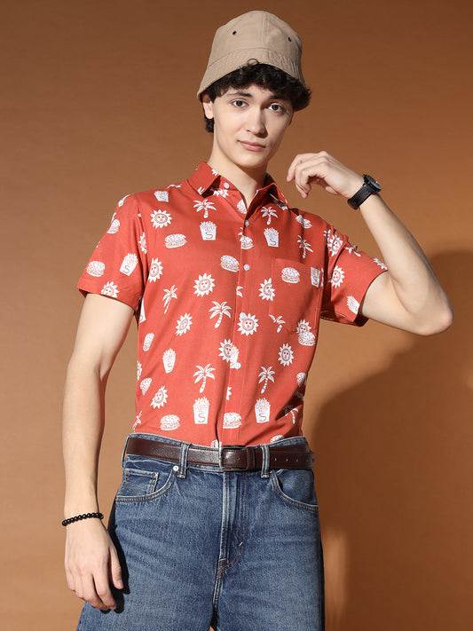TANDUL Men Regular Fit Printed Casual Shirt