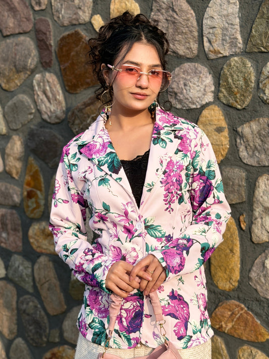 TANDUL Women Multicolor Floral Printed Blazer