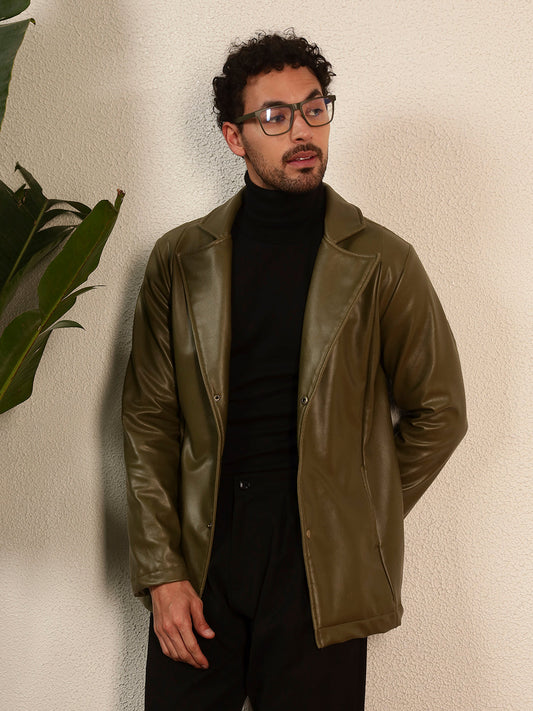 TANDUL Men's Solid Single Breasted Blazer