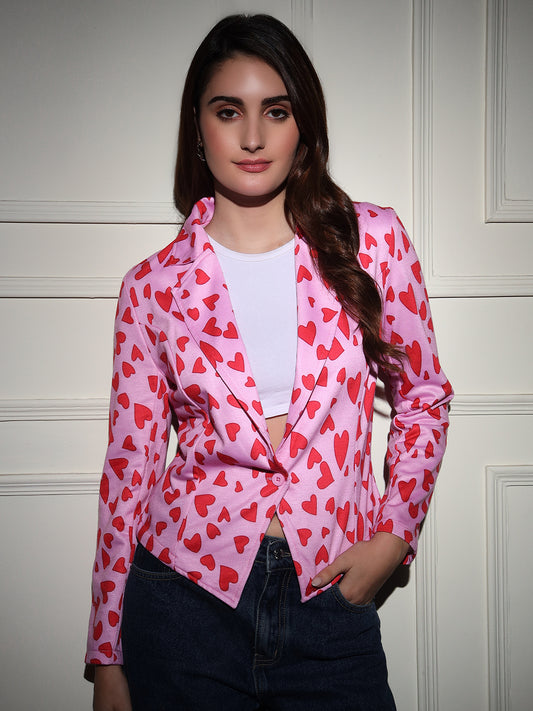 TANDUL Polyester Printed Coat For Women