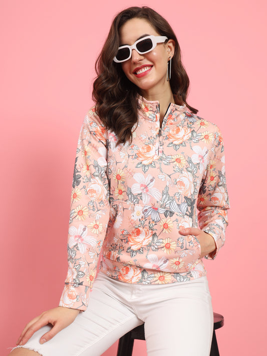 TANDUL Women Full Sleeve Printed Sweatshirt