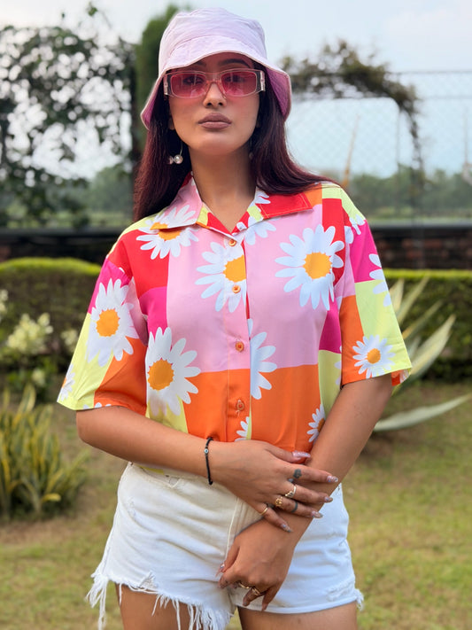 TANDUL Women Vibrant Floral Printed Shirt