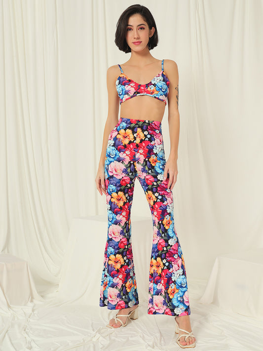 TANDUL Top Palazzos Co-ords Set