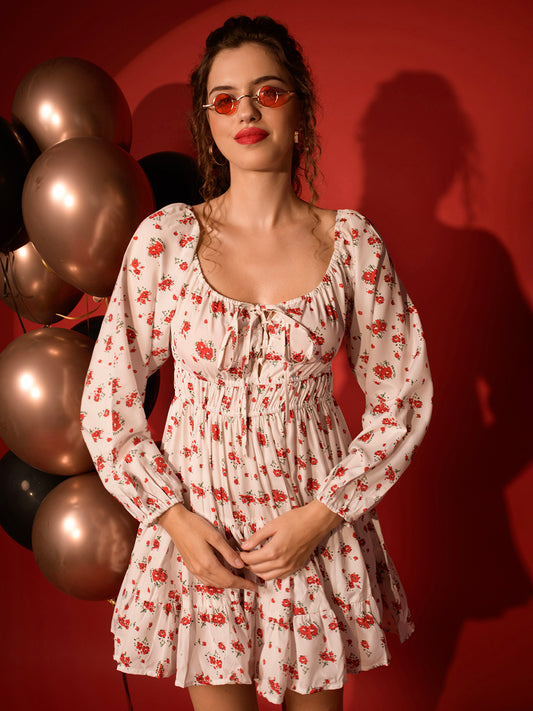 TANDUL Women Fit and Flare Multicolor Dress