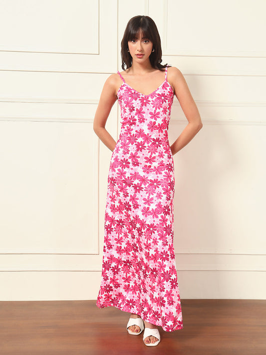 TANDUL Women Pink Floral Dress