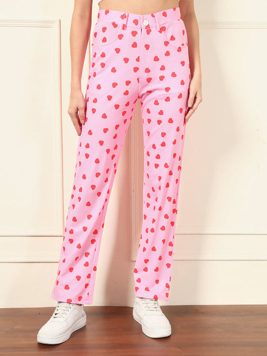 TANDUL Women Regular Fit Multicolor Lycra Blend Trousers