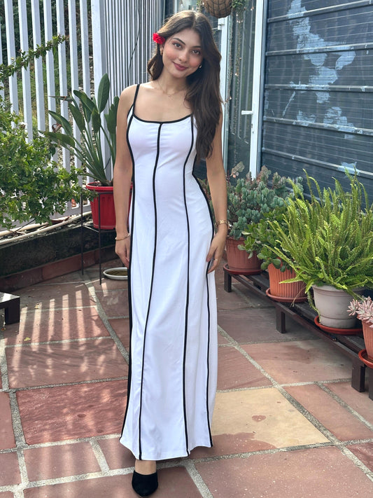 TANDUL Women Trendy White Flared Dress