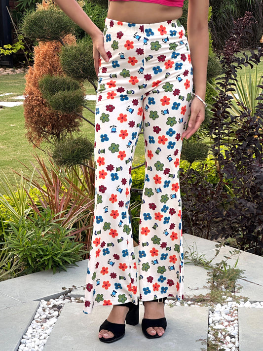 TANDUL Multicolor Floral Printed Trouser