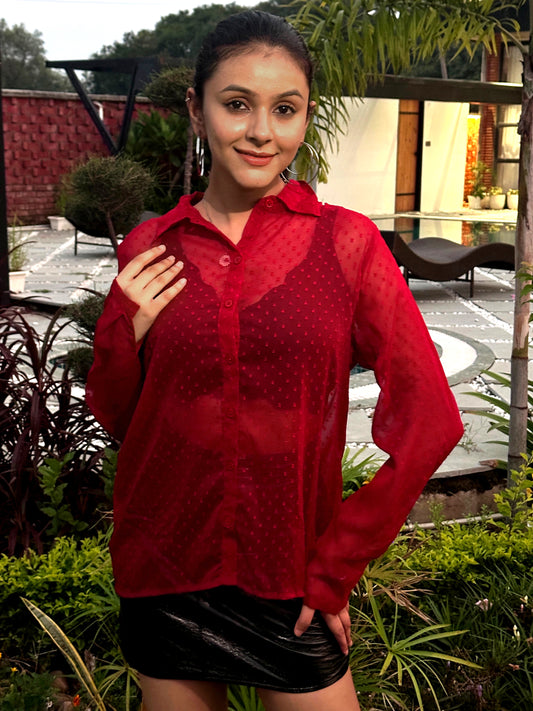 TANDUL Women Regular Fit Solid Casual Shirt