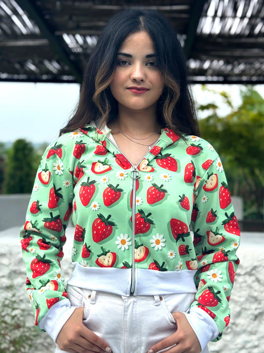 TANDUL Women Strawberry Printed Sweatshirt