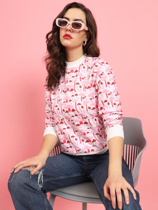 TANDUL Women Full Sleeve Printed Sweatshirt