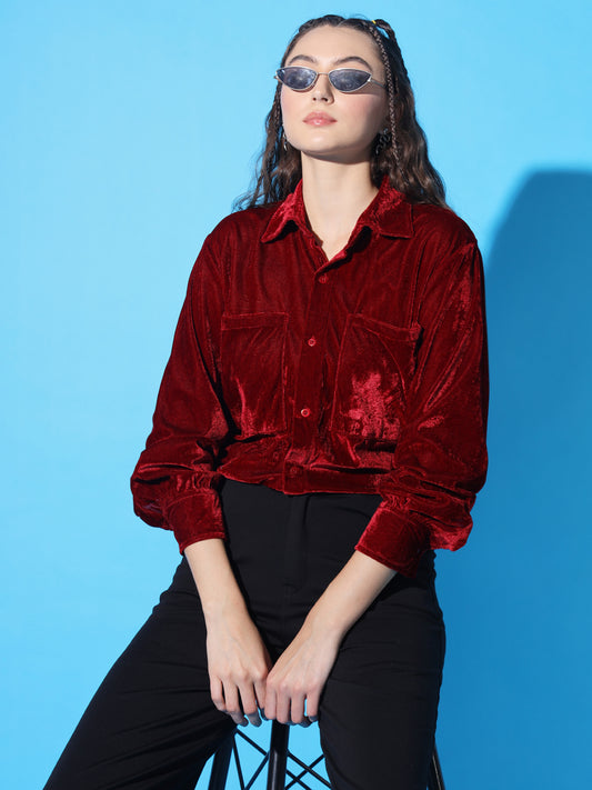 TANDUL Women Regular Fit Solid Casual Shirt