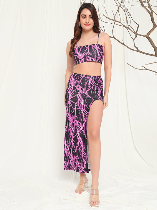 TANDUL Top Skirt Co-ords Set