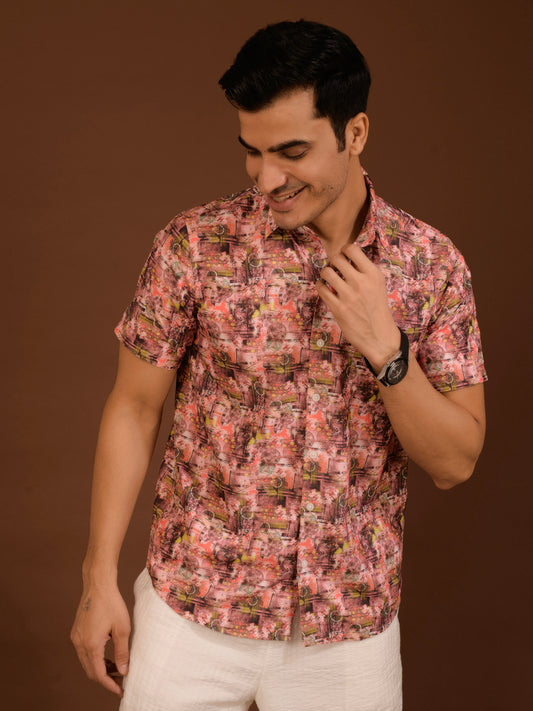 TANDUL Men Regular Fit Printed Casual Shirt