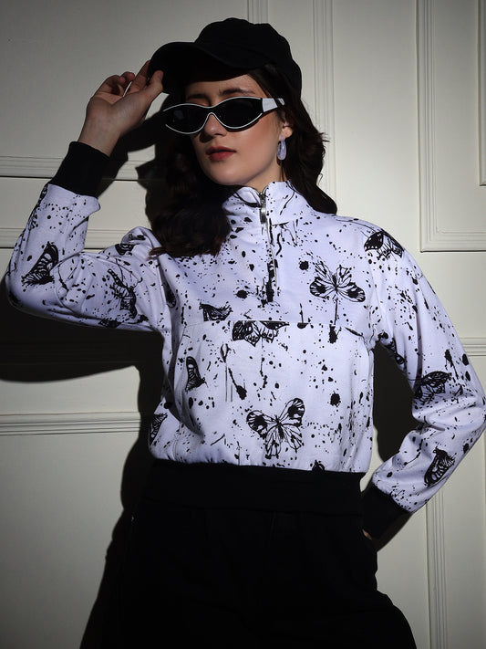 TANDUL Women Full Sleeve Printed Sweatshirt