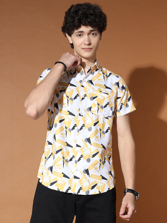 TANDUL Men Regular Fit Printed Casual Shirt