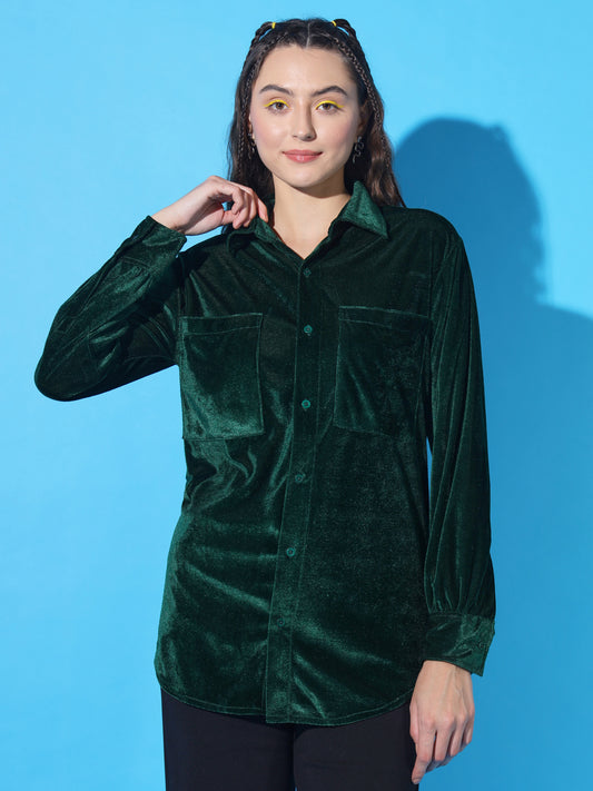 TANDUL Women Regular Fit Solid Casual Shirt