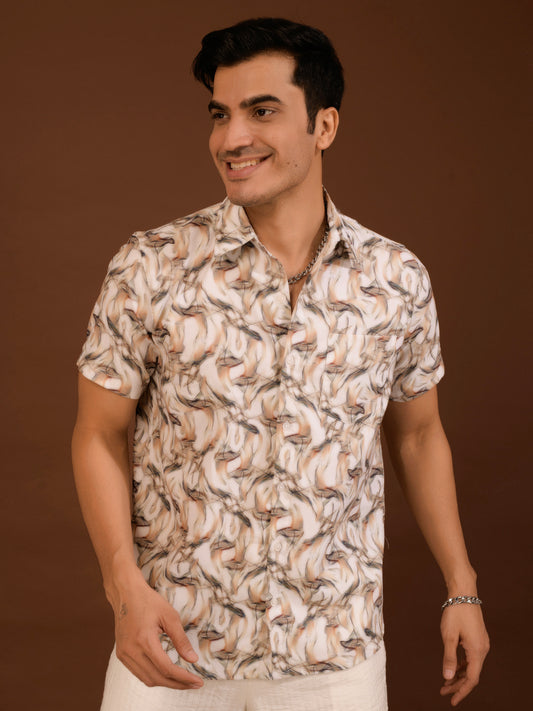 TANDUL Men Regular Fit Printed Casual Shirt