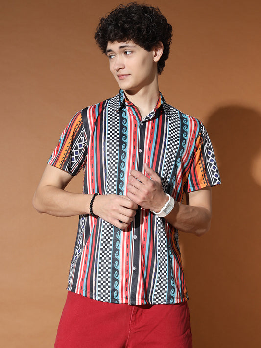 TANDUL Men Regular Fit Printed Casual Shirt