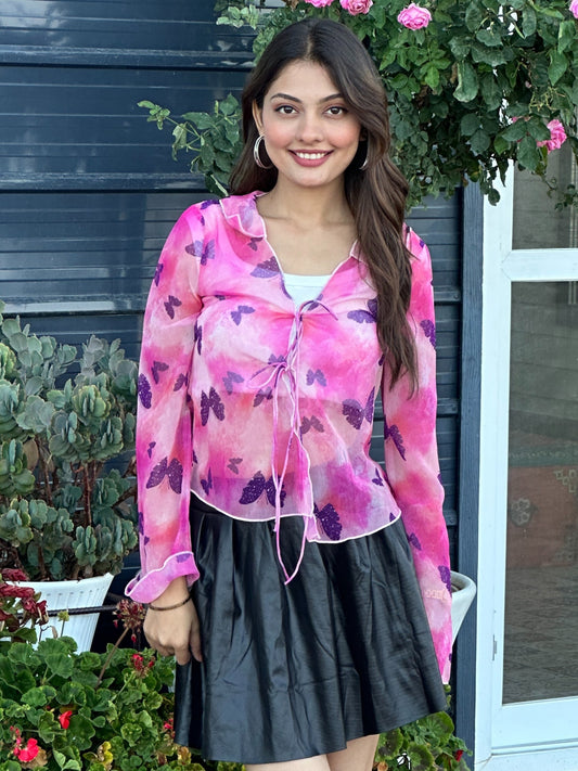 TANDUL Casual Regular Sleeves Printed Women Multicolor Top