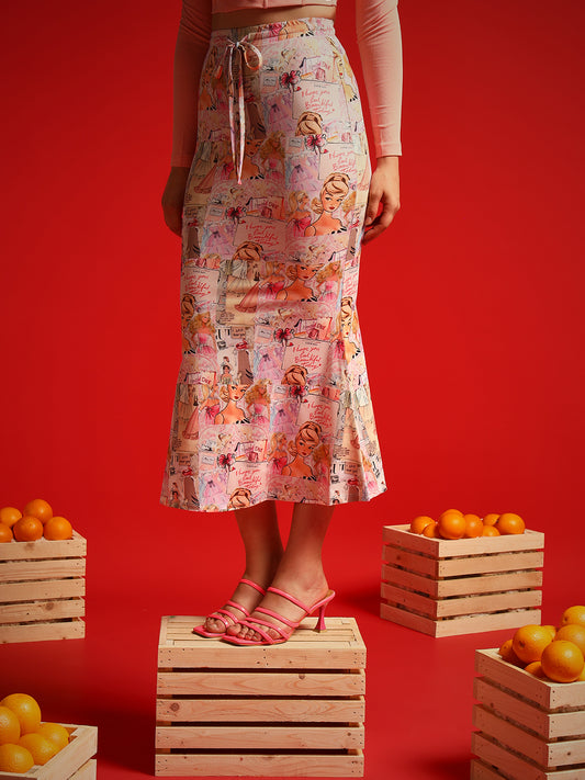 TANDUL Women Printed Flared Multicolor Skirt