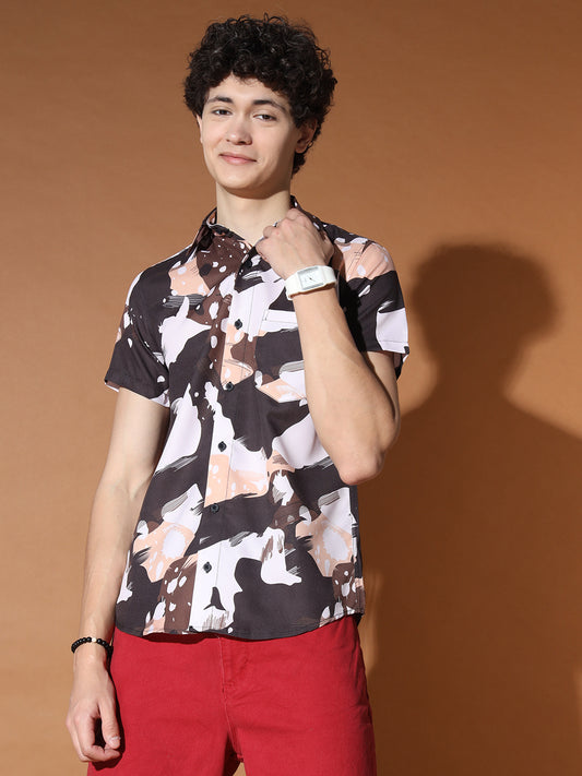 TANDUL Men Regular Fit Printed Casual Shirt