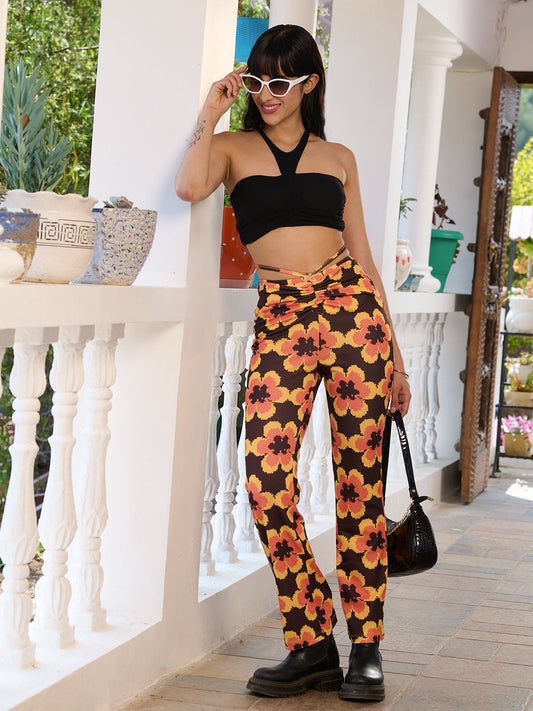 TANDUL Women's Printed Trouser