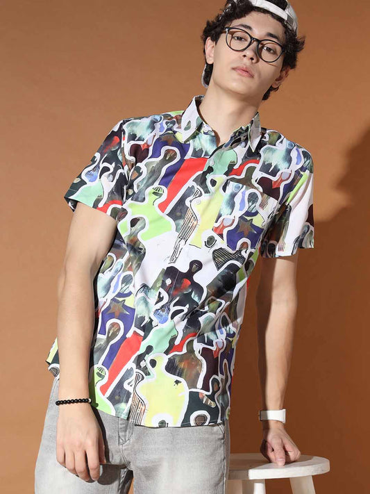 TANDUL Men Regular Fit Printed Casual Shirt