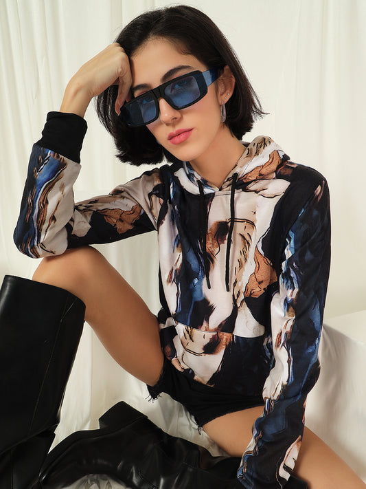 TANDUL Women Full Sleeve Printed Sweatshirt