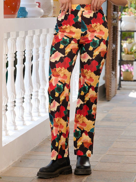 TANDUL Women Multicolor Printed Trouser