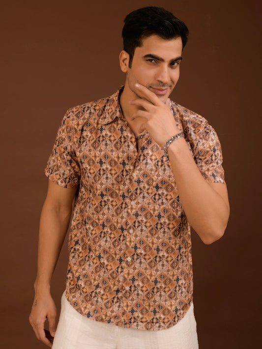 TANDUL Men Regular Fit Printed Casual Shirt