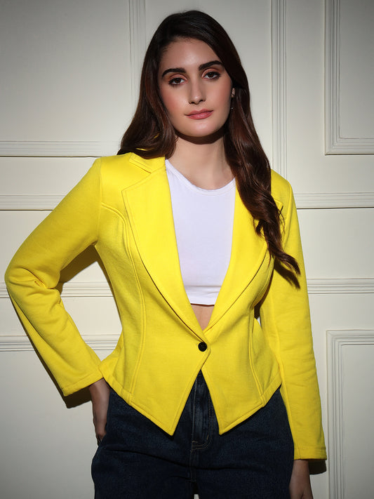 TANDUL Polyester Solid Coat For Women