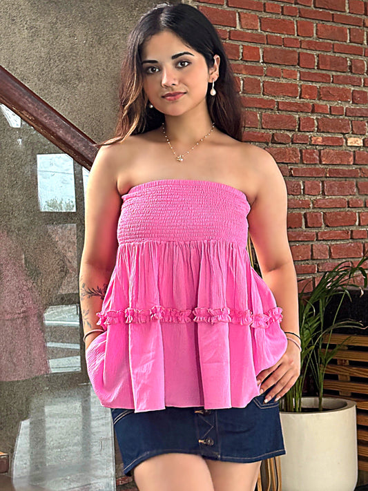 TANDUL Women Charming Pink Top