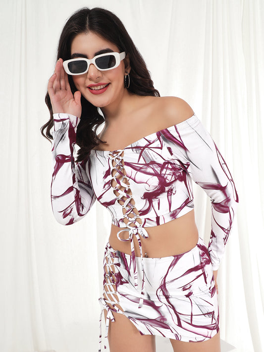 TANDUL Top Skirt Co-ords Set