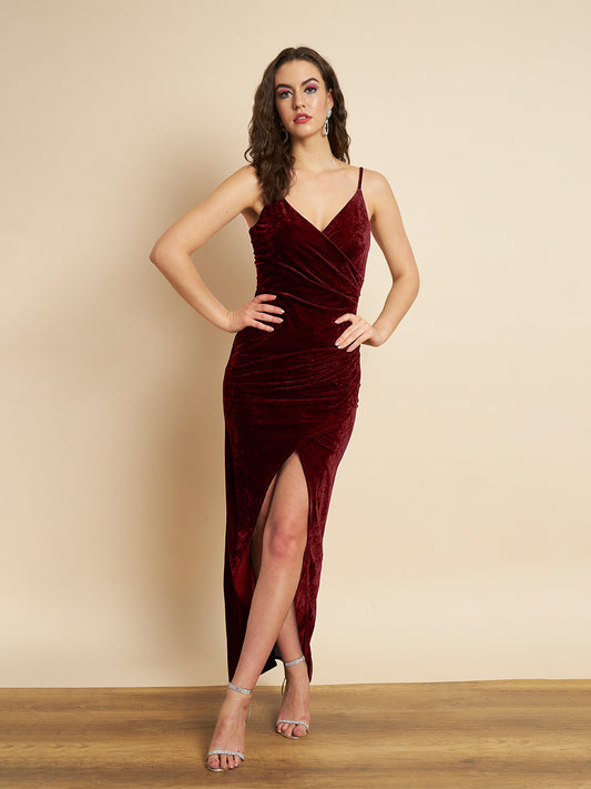 TANDUL Women Bodycon velvet Dress