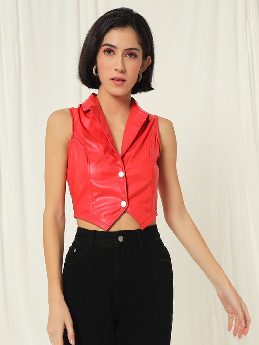 TANDUL Solid Women Waistcoat