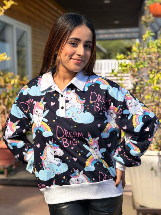 TANDUL Women Pretty Printed Sweatshirt