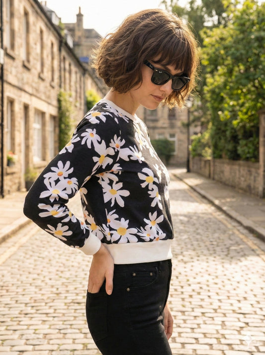 TANDUL Women Full Sleeve Printed Sweatshirt