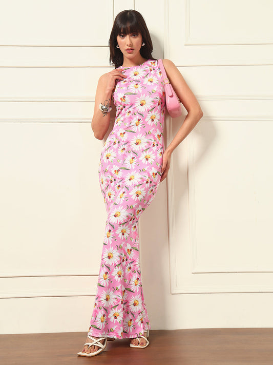 TANDUL Women Pink Floral Dress