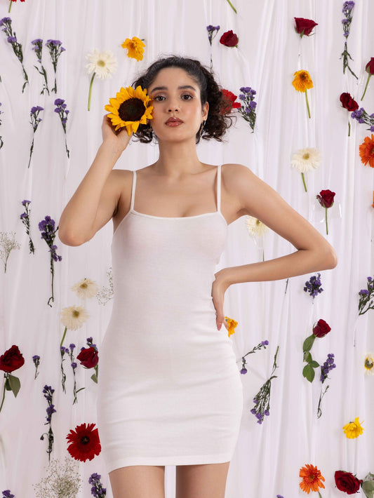 TANDUL Women Bodycon White Dress