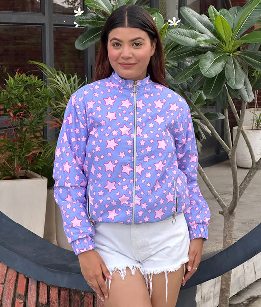 TANDUL Women Stunning Purple Puffer Jacket