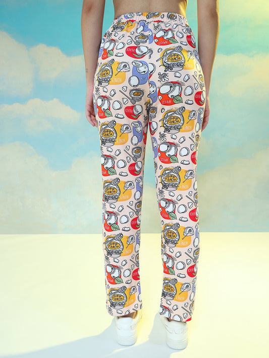 TANDUL Women Regular Fit Multicolor Lycra Blend Trousers