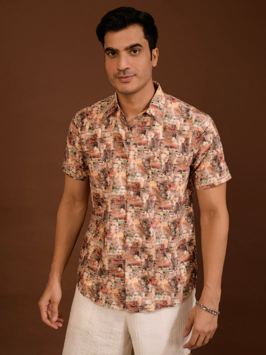 TANDUL Men Regular Fit Printed Casual Shirt