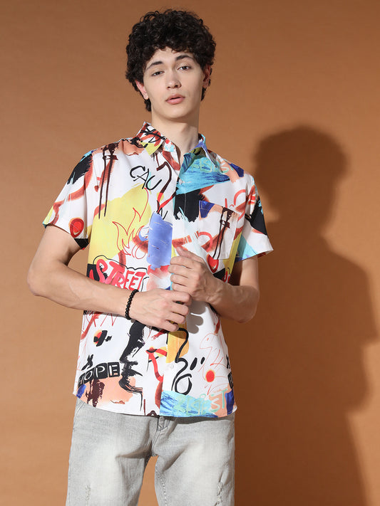 TANDUL Men Regular Fit Printed Casual Shirt