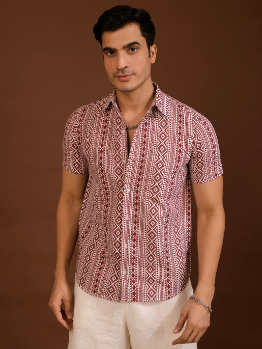 TANDUL Men Regular Fit Printed Casual Shirt