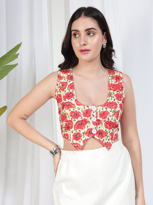 TANDUL Women Floral Printed Top