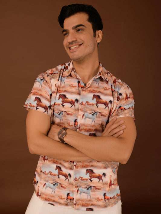 TANDUL Men Regular Fit Printed Casual Shirt